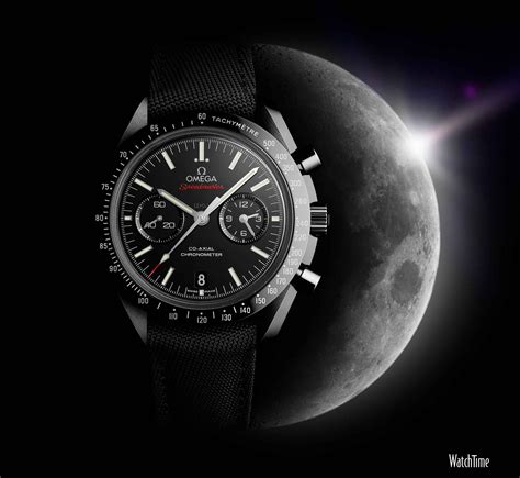 omega speedmaster dark side of the moon black black replica